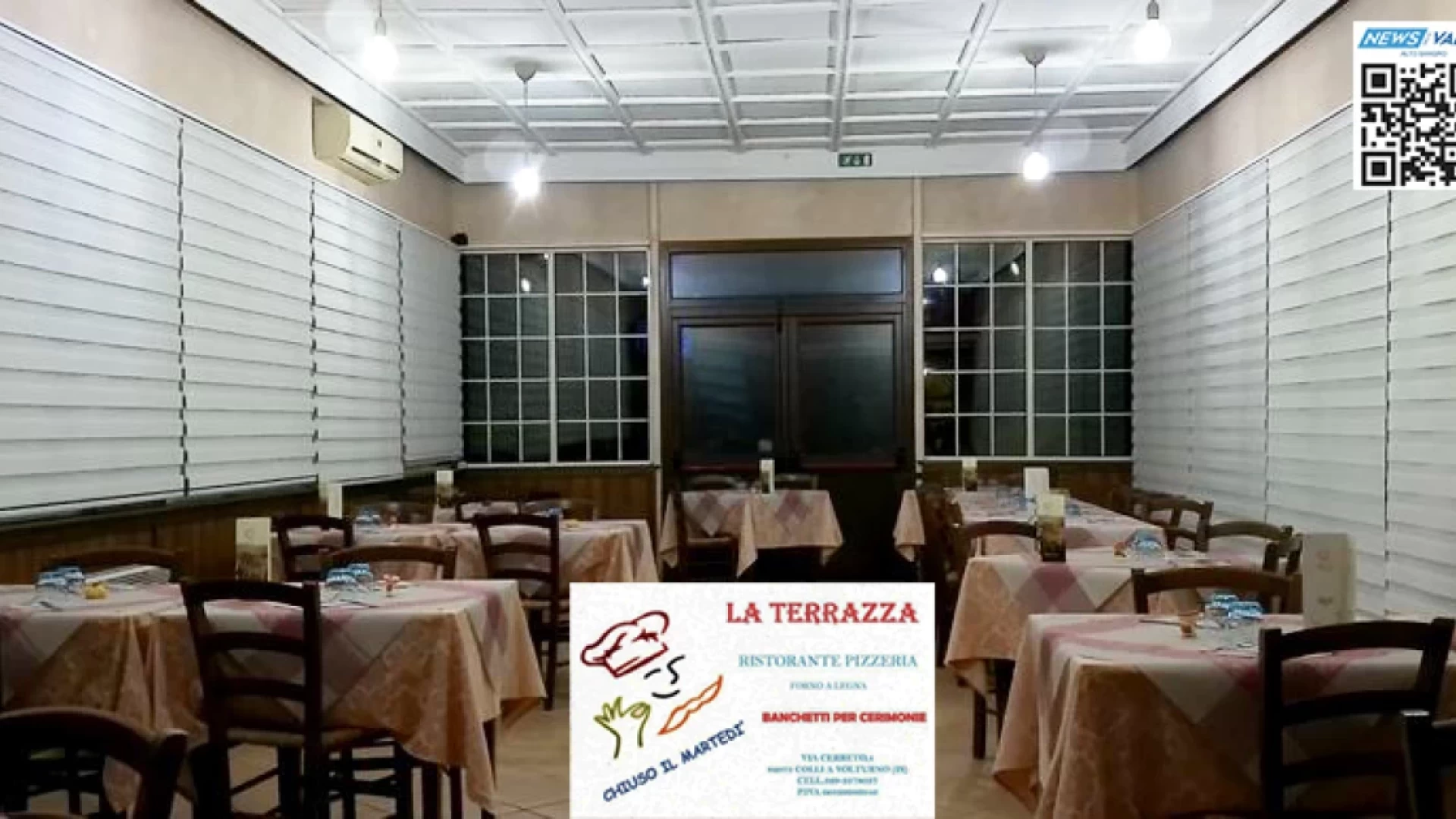 Colli a Volturno: il Ristorante Pizzeria “La Terrazza” premiato da Saporiamo Italia tra i migliori ristoranti del territorio nazionale.